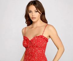 Such A Charmer Ditsy Floral Mini Dress