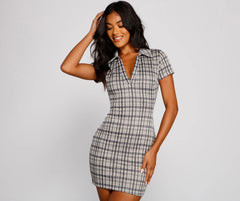 Preppy Trendsetter Plaid Mini Dress