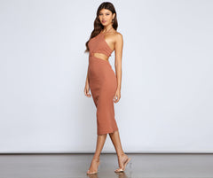 Summertime Beauty Cutout Midi Dress