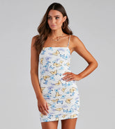 Sweet Trendsetter Ruched Mini Dress