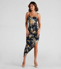 Jetset Getaway Tropical Midi Dress