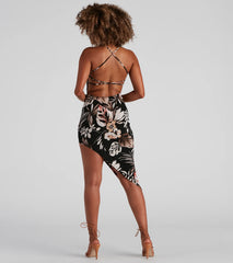 Tropic Beauty Strappy Midi Dress