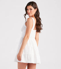 Favorite Darling Eyelet Lace V-Neck Dress