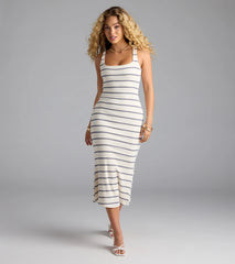 Pretty Picture Striped Midi Dress
