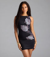 All About You High Neck Floral Mini Dress
