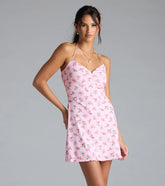 Falling For Charm Strappy Open Back Floral Mini Dress