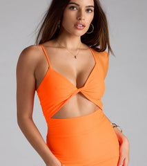 Think Of Me Cutout Bodycon Midi Dress