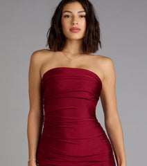 Instant Confidence Ruched Mini Tube Dress