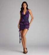 Twirling Babe Floral Ruffle Mini Dress