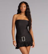 Show Stopper Strapless Mini Dress