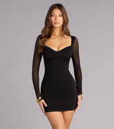 Sweet Illusion Mesh Bodycon Mini Dress