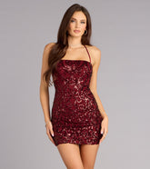 Shimmer Mist Sequin Mini Dress