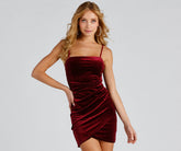 Cheers To That Velvet Mini Dress