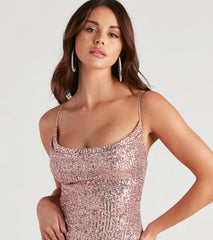 Glitzy Babe Sequin Mini Dress