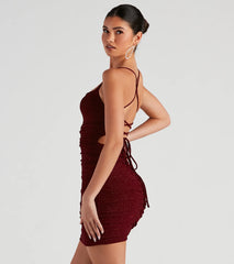 Gorgeous Glow Glitter Mini Dress