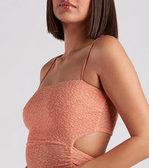 Major Shine Glitter Knit Mini Dress