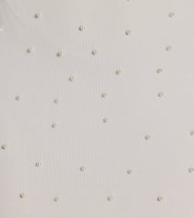 Upscale Company Cowl Halter Faux Pearl Mini Dress