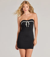 Sealed With Charm Ponte Mini Dress