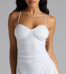 Statement Maker Glitter Mini Dress