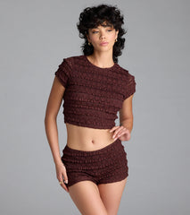 Good At Being Bad Lace Crop Top