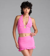Total Doll Halter Crop Top