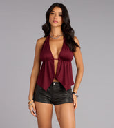 All Night Spark Rhinestone Crop Top