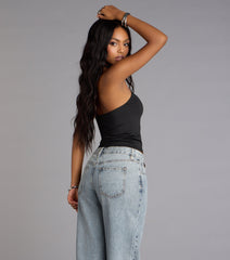 Chic Twist Halter Crop Top