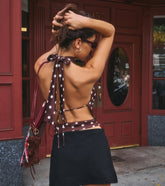 City Flirt Polka Dot Halter Top