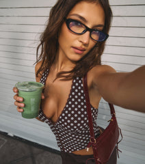 Sweet Talk Polka Dot Crop Top