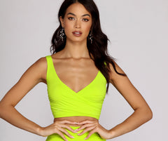 Sweet Tooth Ruched Crop Top