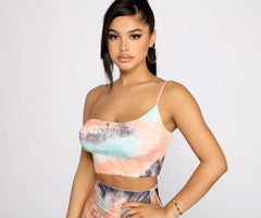 Trendsetting Stunner Tie-Dye Crop Top
