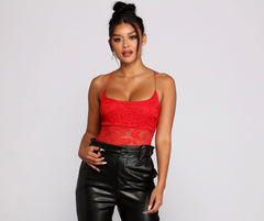 Sultry Sheer Lace Bodysuit