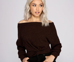 Twist Detail Off The Shoulder Top