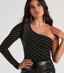 Look My Best Rhinestone Crop Top