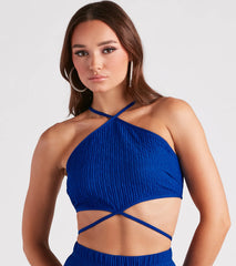 Always Alluring Halter Crop Top