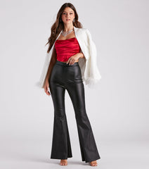 Life Of The Party Satin Corset Top