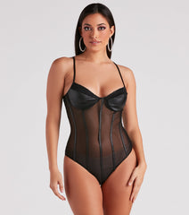 Daring Desire Mesh Lace Bodysuit