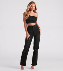 Casual Date Night Cutout Knit Bodysuit