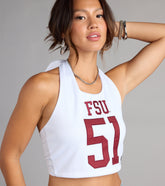 Flirty Style Florida State® Jersey Halter Top