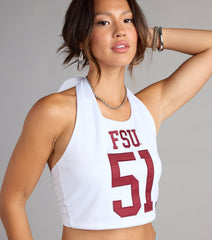 Flirty Style Florida State® Jersey Halter Top