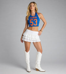 Game Day Baddie Florida™ Jersey Halter Top