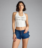 Save Water Drink Tequila Crop Top