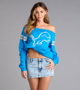 Ultra Game NFL Detroit Lions Pull-Over Top