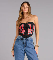 Ultra Game NBA Chicago Bulls Corset Top