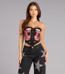 Ultra Game NBA Houston Rockets Corset Top