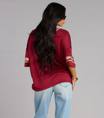 Easy MVP Tiger Print Jersey Top