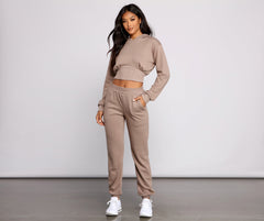 Laidback Cutie French Terry Corset Hoodie