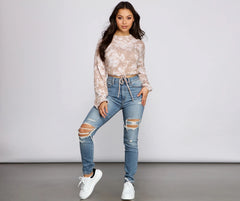 Draw To You Tie-Dye Crop Top