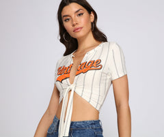 So Vintage Graphic Baseball Top