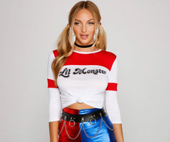 Lil Harlequin Monster Colorblock Tee